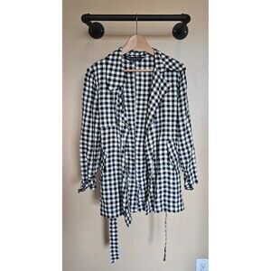 Crown linen designs 100% linen long cardigan women's size xs